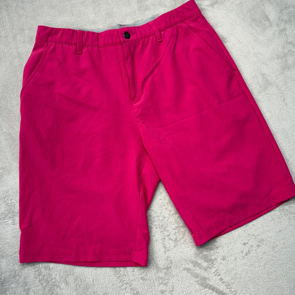 Adidas Shorts Mens 32 Golf Pink Performance Athletic Bold Neon Preppy Activewear